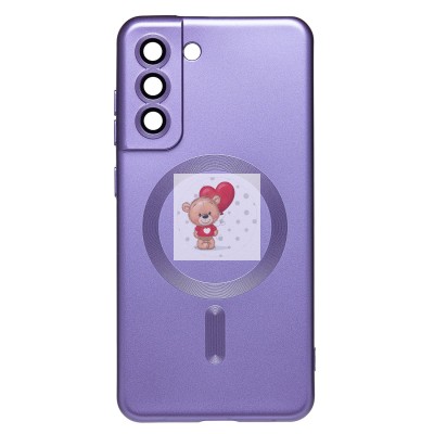 Чехол-накладка для Samsung Galaxy S21 FE (сиреневый) - SM020 Matte SafeMag