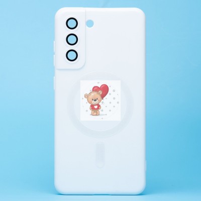 Чехол-накладка для Samsung Galaxy S21 FE (белый) - SM020 Matte SafeMag