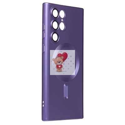 Чехол-накладка для Samsung Galaxy S22 Ultra (сиреневый) - SM020 Matte SafeMag Чехол-накладка для Samsung Galaxy S22 Ultra (сиреневый) - SM020 Matte SafeMag