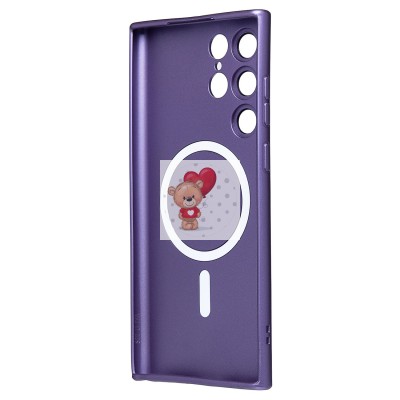 Чехол-накладка для Samsung Galaxy S22 Ultra (сиреневый) - SM020 Matte SafeMag Чехол-накладка для Samsung Galaxy S22 Ultra (сиреневый) - SM020 Matte SafeMag