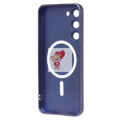 Чехол-накладка для Samsung Galaxy S23 Plus (темно-синий) - SM020 Matte SafeMag