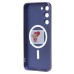 Чехол-накладка для Samsung Galaxy S23 Plus (темно-синий) - SM020 Matte SafeMag