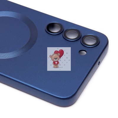 Чехол-накладка для Samsung Galaxy S23 Plus (темно-синий) - SM020 Matte SafeMag