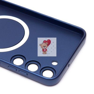 Чехол-накладка для Samsung Galaxy S23 Plus (темно-синий) - SM020 Matte SafeMag