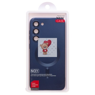 Чехол-накладка для Samsung Galaxy S23 Plus (темно-синий) - SM020 Matte SafeMag