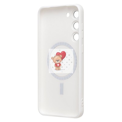 Чехол-накладка для Samsung Galaxy S23 Plus (белый) - SM020 Matte SafeMag