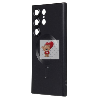 Чехол-накладка для Samsung Galaxy S23 Ultra (черный) - SM020 Matte SafeMag