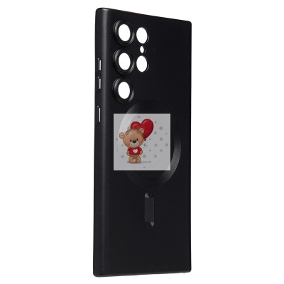 Чехол-накладка для Samsung Galaxy S23 Ultra (черный) - SM020 Matte SafeMag