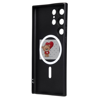 Чехол-накладка для Samsung Galaxy S23 Ultra (черный) - SM020 Matte SafeMag