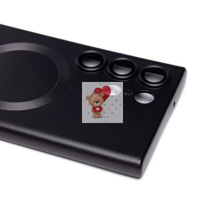 Чехол-накладка для Samsung Galaxy S23 Ultra (черный) - SM020 Matte SafeMag