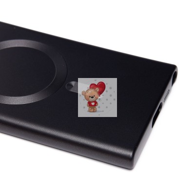 Чехол-накладка для Samsung Galaxy S23 Ultra (черный) - SM020 Matte SafeMag