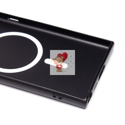 Чехол-накладка для Samsung Galaxy S23 Ultra (черный) - SM020 Matte SafeMag