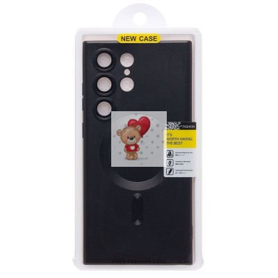 Чехол-накладка для Samsung Galaxy S23 Ultra (черный) - SM020 Matte SafeMag