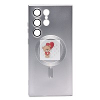 Чехол-накладка для Samsung Galaxy S23 Ultra (титановый) - SM020 Matte SafeMag