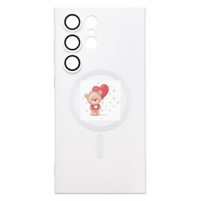 Чехол-накладка для Samsung Galaxy S23 Ultra (белый) - SM020 Matte SafeMag Чехол-накладка для Samsung Galaxy S23 Ultra (белый) - SM020 Matte SafeMag