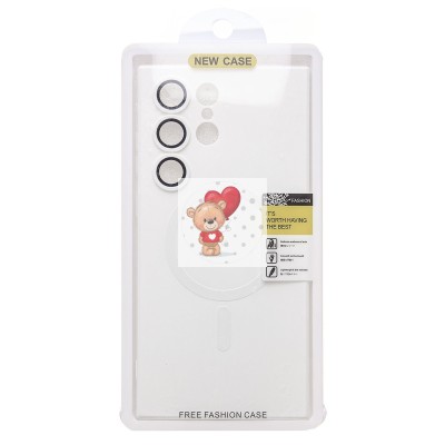 Чехол-накладка для Samsung Galaxy S23 Ultra (белый) - SM020 Matte SafeMag