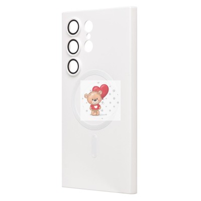 Чехол-накладка для Samsung Galaxy S24 Ultra (белый) - SM020 Matte SafeMag