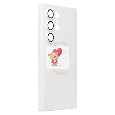 Чехол-накладка для Samsung Galaxy S24 Ultra (белый) - SM020 Matte SafeMag