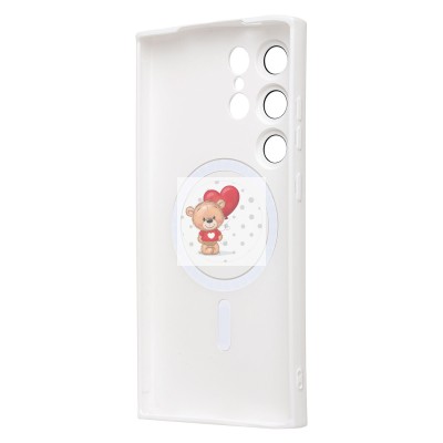 Чехол-накладка для Samsung Galaxy S24 Ultra (белый) - SM020 Matte SafeMag