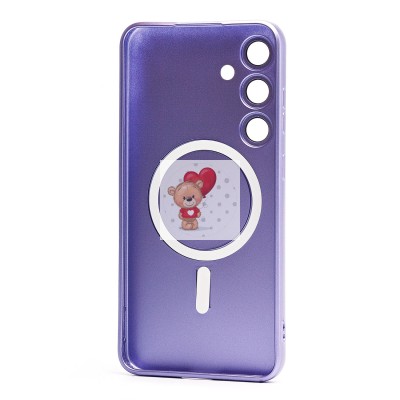 Чехол-накладка для Samsung Galaxy S24+ (сиреневый) - SM020 Matte SafeMag