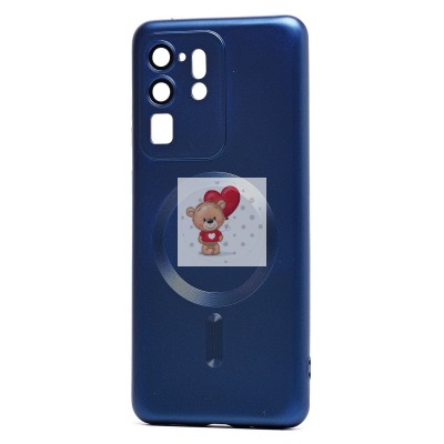 Чехол-накладка для Samsung G988 Galaxy S20 Ultra (темно-синий) - SM020 Matte SafeMag