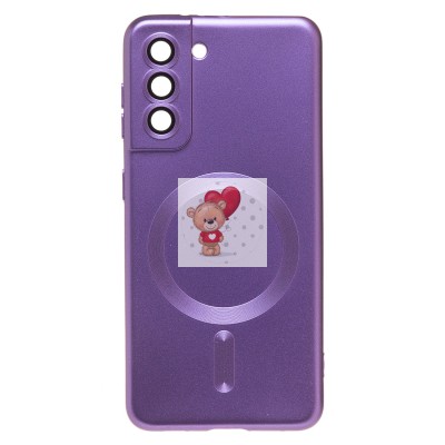 Чехол-накладка для Samsung G991 Galaxy S21 (сиреневый) - SM020 Matte SafeMag