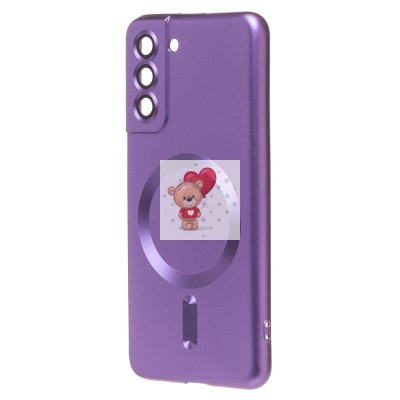 Чехол-накладка для Samsung G991 Galaxy S21 (сиреневый) - SM020 Matte SafeMag