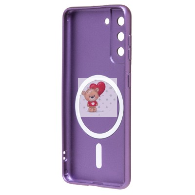 Чехол-накладка для Samsung G991 Galaxy S21 (сиреневый) - SM020 Matte SafeMag