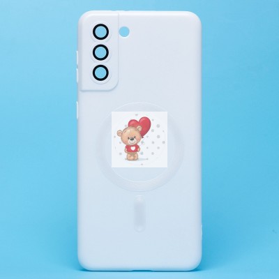 Чехол-накладка для Samsung G996 Galaxy S21+ (белый) - SM020 Matte SafeMag