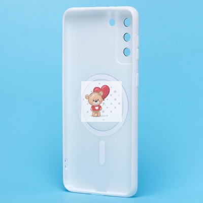 Чехол-накладка для Samsung G996 Galaxy S21+ (белый) - SM020 Matte SafeMag