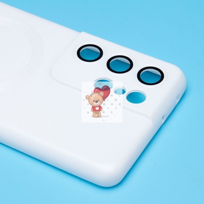 Чехол-накладка для Samsung G998 Galaxy S21 Ultra (белый) - SM020 Matte SafeMag