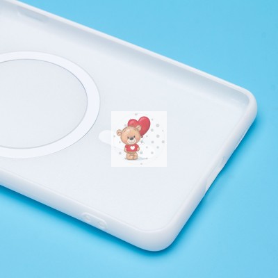 Чехол-накладка для Samsung G998 Galaxy S21 Ultra (белый) - SM020 Matte SafeMag