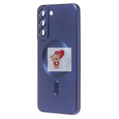 Чехол-накладка для Samsung S906 Galaxy S22+ (темно-синий) - SM020 Matte SafeMag