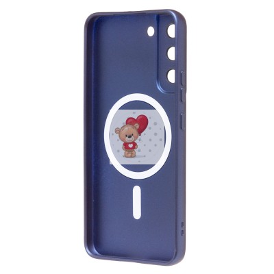 Чехол-накладка для Samsung S906 Galaxy S22+ (темно-синий) - SM020 Matte SafeMag