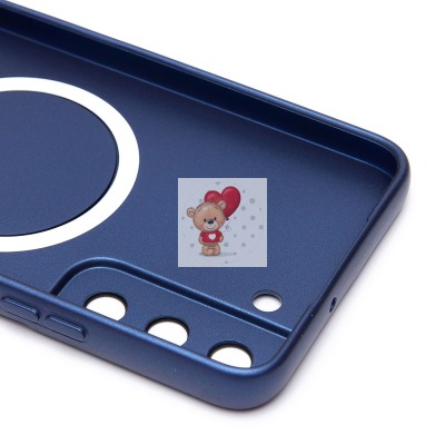 Чехол-накладка для Samsung S906 Galaxy S22+ (темно-синий) - SM020 Matte SafeMag