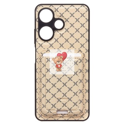 Чехол-накладка для Infinix Hot 30i (белый) - SM022 c картхолдером Чехол-накладка для Infinix Hot 30i (белый) - SM022 c картхолдером