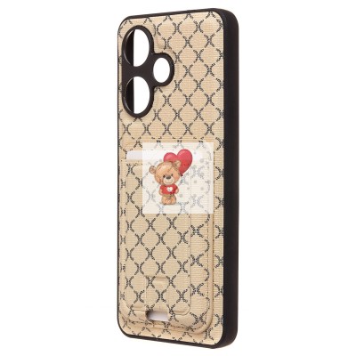 Чехол-накладка для Infinix Hot 30i (белый) - SM022 c картхолдером Чехол-накладка для Infinix Hot 30i (белый) - SM022 c картхолдером