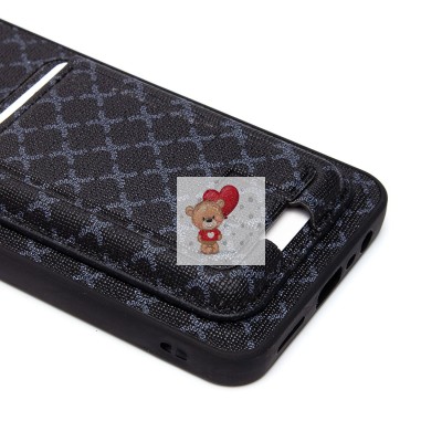 Чехол-накладка для Realme C30 (черный) - SM022 c картхолдером