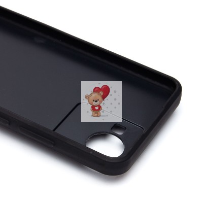 Чехол-накладка для Realme C30 (черный) - SM022 c картхолдером