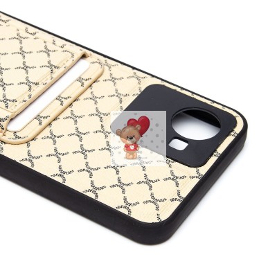 Чехол-накладка для Realme C30 (белый) - SM022 c картхолдером