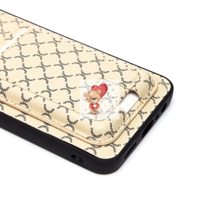 Чехол-накладка для Realme C30 (белый) - SM022 c картхолдером