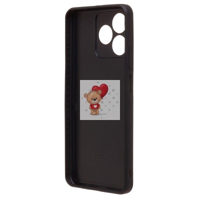 Чехол-накладка для REalme Note 50 (белый) - SM022 c картхолдером