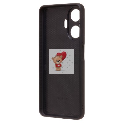 Чехол-накладка для Realme C55 (черный) - SM022 c картхолдером