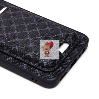 Чехол-накладка для Realme C55 (черный) - SM022 c картхолдером