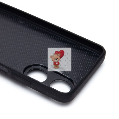 Чехол-накладка для Realme C55 (черный) - SM022 c картхолдером