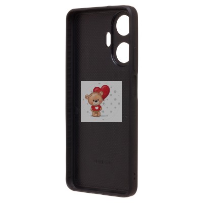 Чехол-накладка для Realme C55 (белый) - SM022 c картхолдером