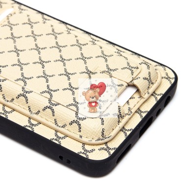 Чехол-накладка для Realme C55 (белый) - SM022 c картхолдером