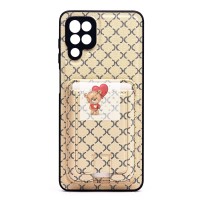 Чехол-накладка для Samsung Galaxy A12 (белый) - SM022 c картхолдером Чехол-накладка для Samsung Galaxy A12 (белый) - SM022 c картхолдером