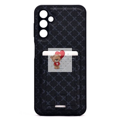 Чехол-накладка для Samsung Galaxy A14 4G (черный) - SM022 c картхолдером