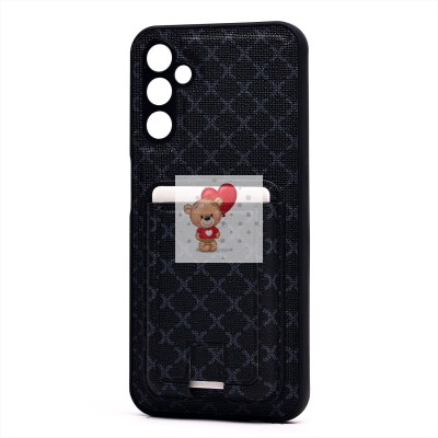 Чехол-накладка для Samsung Galaxy A14 4G (черный) - SM022 c картхолдером